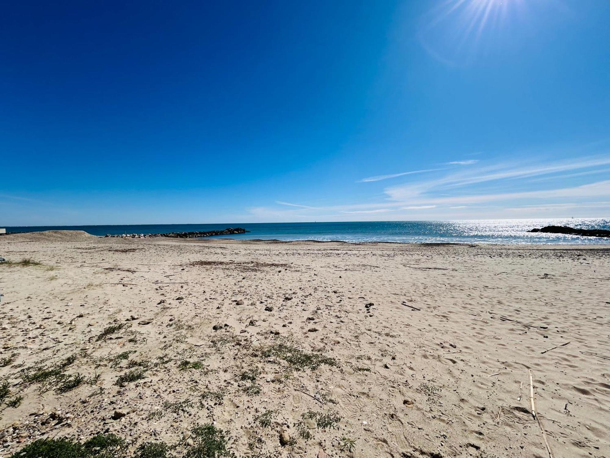 Estudio 1Ere Ligne Vue Mer ,Place De Parking Privee Acces A La Plage De La Residence 3Eme Etage 팔라바 레 플로 외부 사진