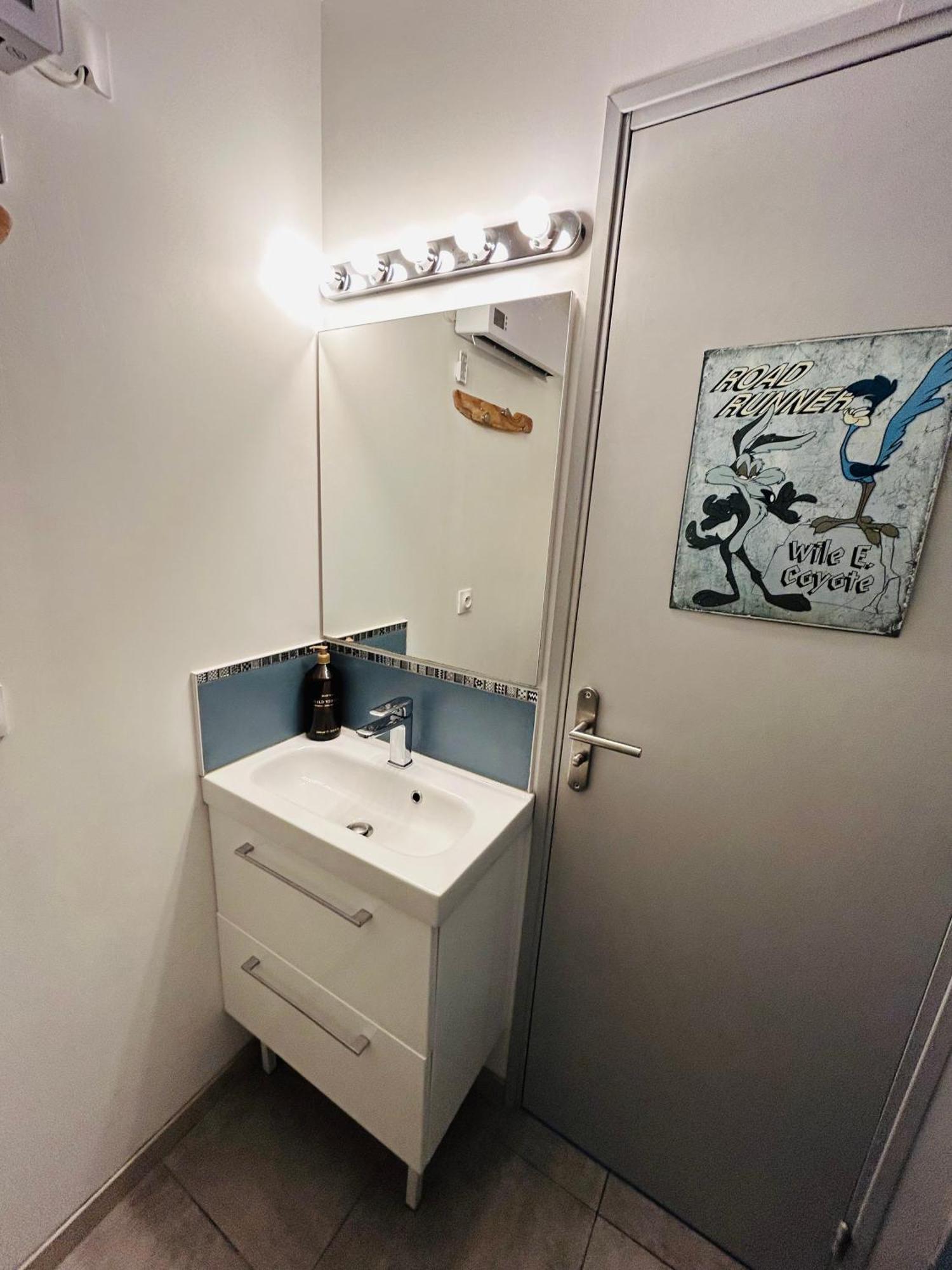 Estudio 1Ere Ligne Vue Mer ,Place De Parking Privee Acces A La Plage De La Residence 3Eme Etage 팔라바 레 플로 외부 사진